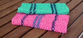 Knitted dishcloth – free pattern